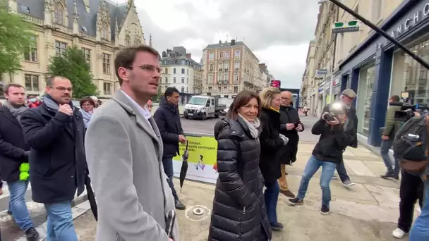 Anne Hidalgo à Rouen avant le 1er tour de la présidentielle 2022