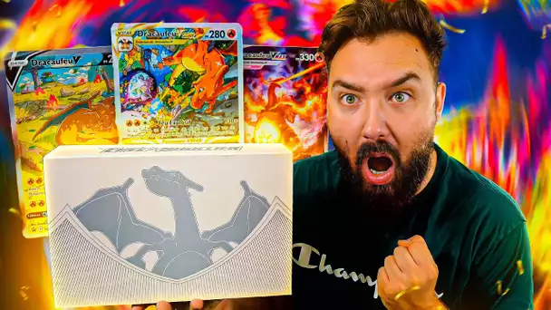 ULTIME OUVERTURE DU COFFRET DRACAUFEU ULTRA PREMIUM FR ! ( Coffret Pokemon de l'année )