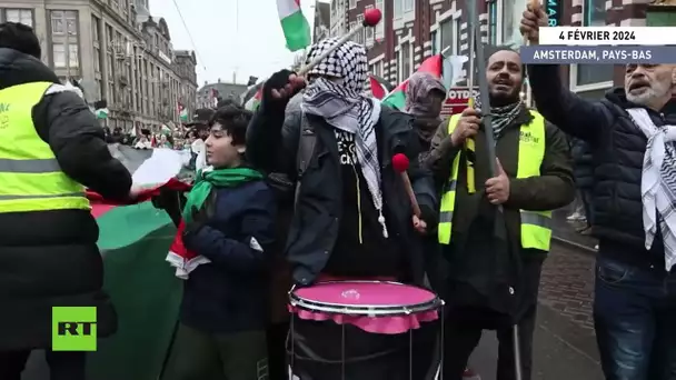 🇳🇱  Pays-Bas : des centaines de personnes défilent pour un cessez-le-feu à Gaza