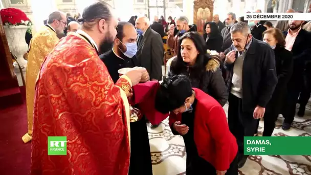 Syrie : messe de Noël à la cathédrale grecque-orthodoxe mariamite de Damas