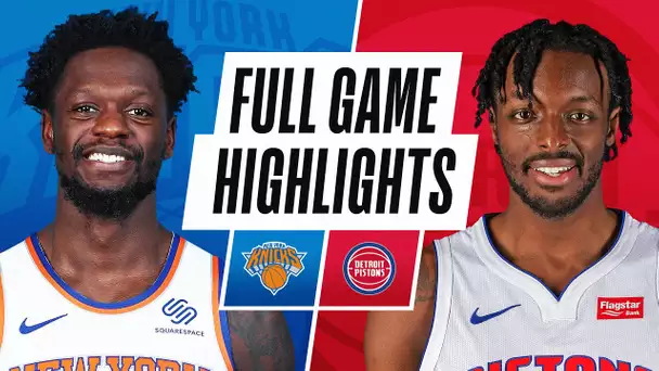 KNICKS at PISTONS | FULL GAME HIGHLIGHTS | February 28, 2021