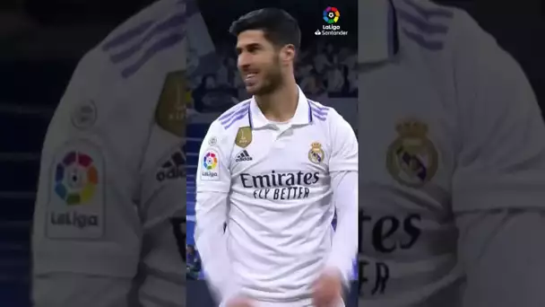 Asensio hits twice: goal and #FundacionMarcoAsensio  💪🏻  💛⚽  #shorts #laligasantander #realmadrid