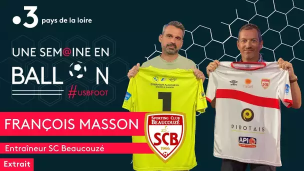 Football.  F. Masson entraîneur du SC Beaucouzé : "je me sens éducateur"