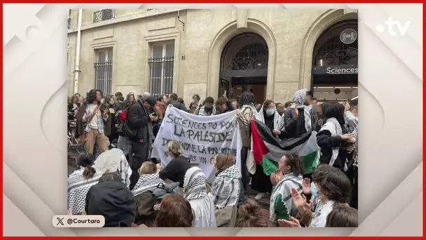 Sciences Po : polémique après une mobilisation propalestinienne - La Story - C à Vous - 13/03/2024