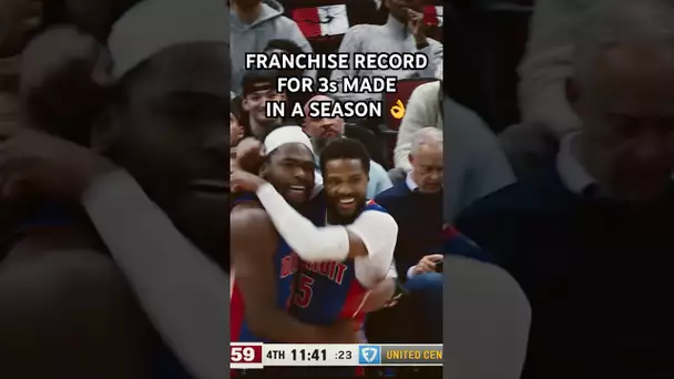 Malik Beasley sets the Pistons franchise record for 3s made in a season