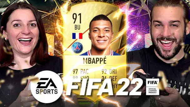 ON ACHETE MBAPPE POUR NOTRE EQUIPE DE REVE + PACK OPENING DE FOLIE SUR FIFA 22