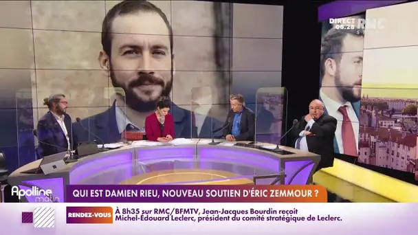 Damien Rieu a officialisé son soutien à la candidature d'Eric Zemmour