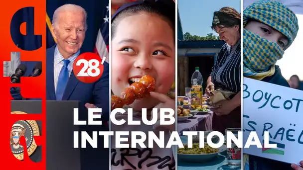 Joe Biden, boycott d’Israël, le deuil en cuisine | Le Club International - 28 minutes - ARTE