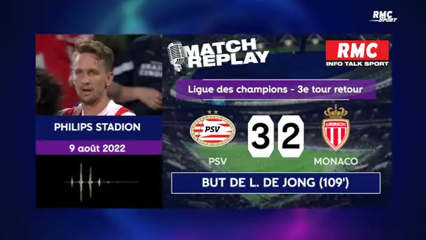 PSV 3-2 Monaco : Le goal replay de l'échec monégasque en qualifications de la Ligue des champions