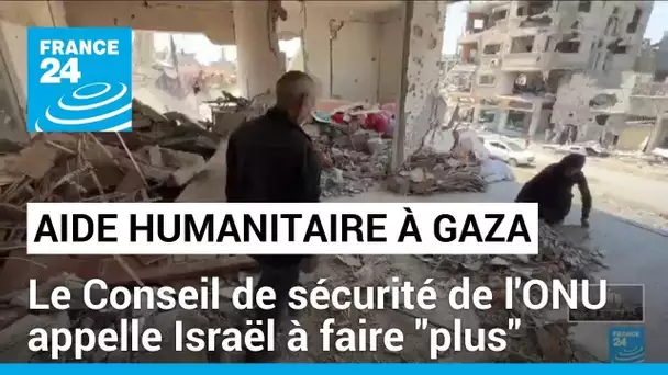 Aide humanitaire à Gaza : le Conseil de sécurité de l'ONU appelle Israël à faire "plus"
