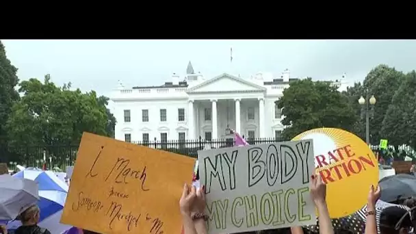 Droit à l'avortement aux Etats-Unis : manifestation devant la Maison Blanche