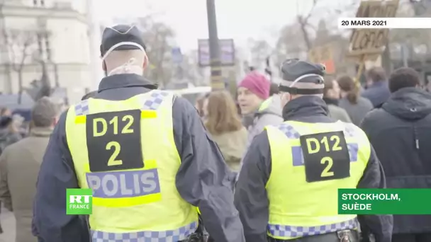 Suède : arrestations lors d’une manifestation à Stockholm contre les restrictions sanitaires