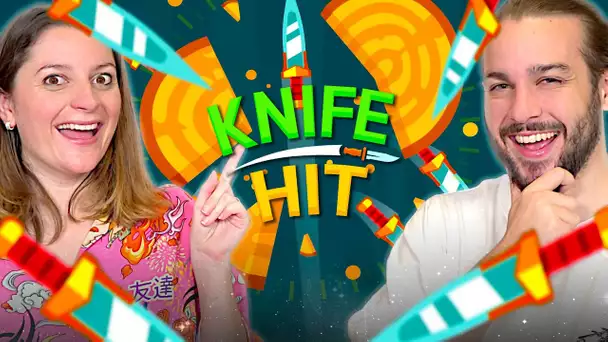 ON EST DEVENU DES PROS AU LANCER DE COUTEAUX ! KNIFE HIT