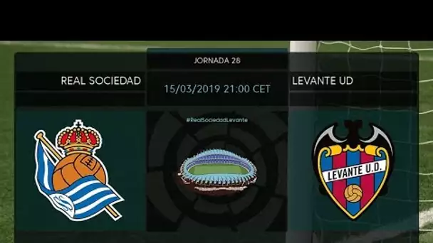 Calentamiento Real Sociedad vs Levante UD