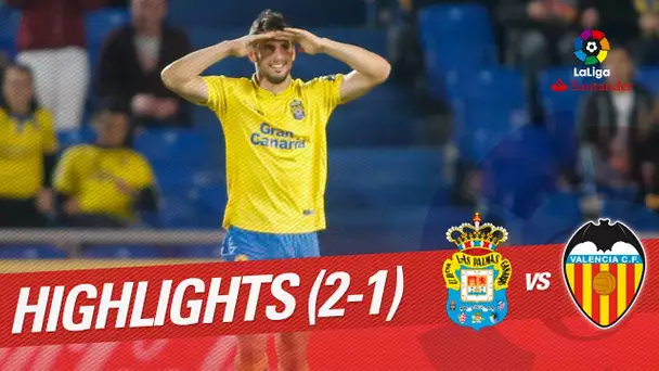 Resumen de UD Las Palmas vs Valencia CF (2-1)