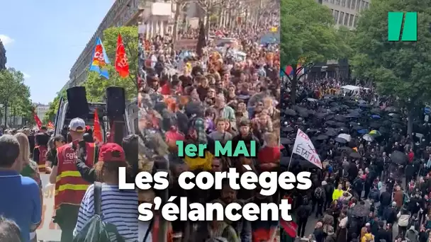 Manifestations du 1er mai : les premières images des cortèges partout en France