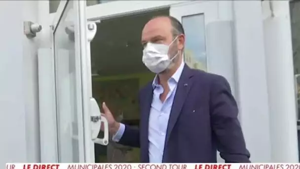 VIDÉO #8211; Municipales : Edouard Philippe, masqué et sans cravate, a voté au Havre