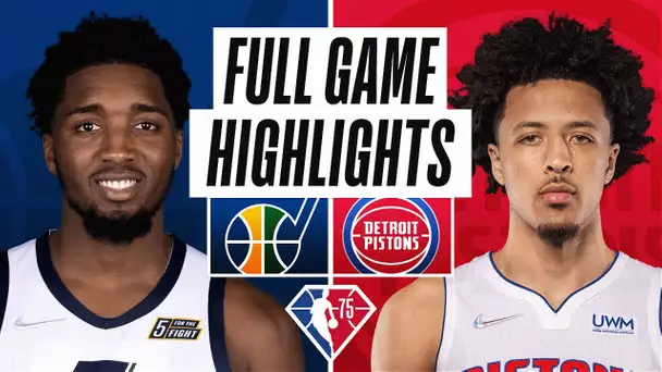 JAZZ at PISTONS | FULL GAME HIGHLIGHTS | January 10, 2022