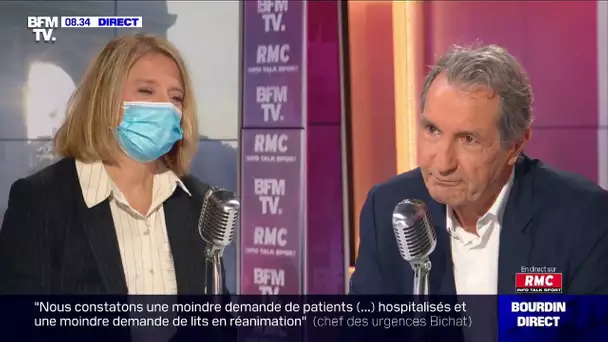 L'infectiologue Karine Lacombe face à Jean-Jacques Bourdin sur RMC et BFMTV