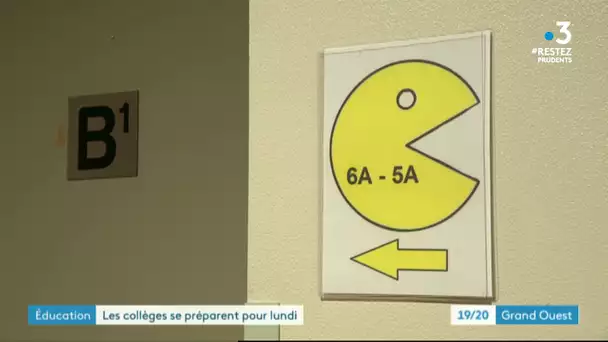 Préparatifs de rentrée au collège de Plérin