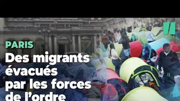 A Paris, des centaines de jeunes migrants sont évacués sous haute tension