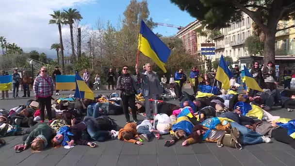 Nice : manifestation en soutien aux enfants victimes de la guerre en Ukraine