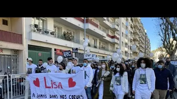 Féminicide à Nice : Près de 500 personnes réunies pour la marche blanche en mémoire de Lisa, 45 ans,