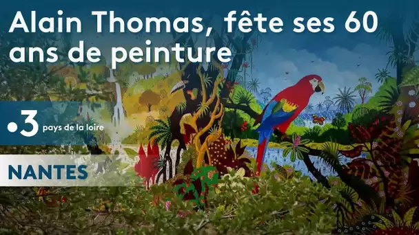 Nantes : Alain Thomas, le chef de file de la peinture naïve-primitive, fête ses 60 ans de carrière