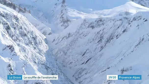Hautes-Alpes : avalanche impressionnante près du village de La Grave