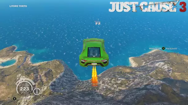 JUST CAUSE 3 - JE FABRIQUE MA PROPRE FUSEE... EXPERIENCES FUN + GROTTE SECRETE !