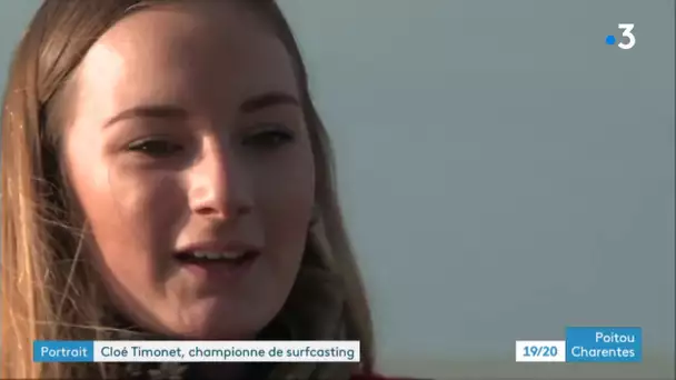 Royan : Cloé Timonet, championne de France de surf casting