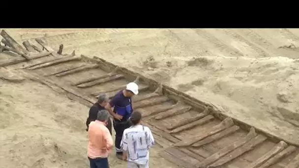 Les restes d'un navire romain découverts par des mineurs