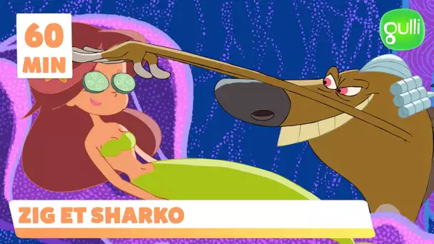 ZIG ET SHARKO | Les stratégies de Zig pour attraper Marina !!! 🦈🏝️(Compilation d'épisodes en entier)