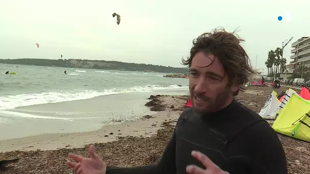 Kite surf en folie à Cannes