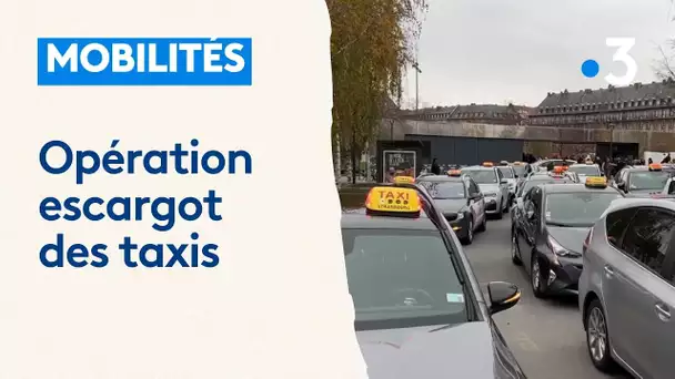 Taxis en colère : opération escargot des conducteurs depuis l'aéroport de Strasbourg