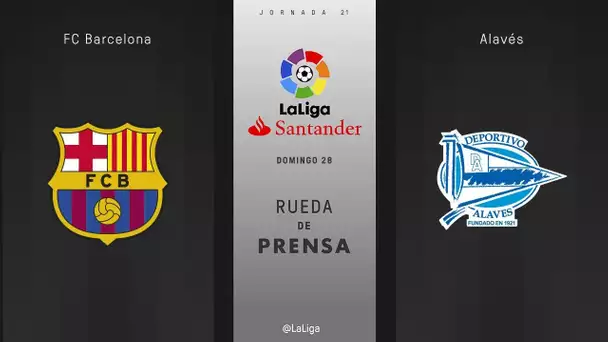 Rueda de prensa FC Barcelona vs Alavés