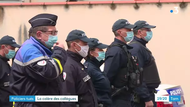 Hommage au policier Eric Masson : témoignages d'agents de police à Albi dans le Tarn