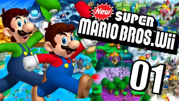 MARIO ET LUIGI PARTENT A L&#039;AVENTURE  | NEW SUPER MARIO BROS WII COOP FR #1