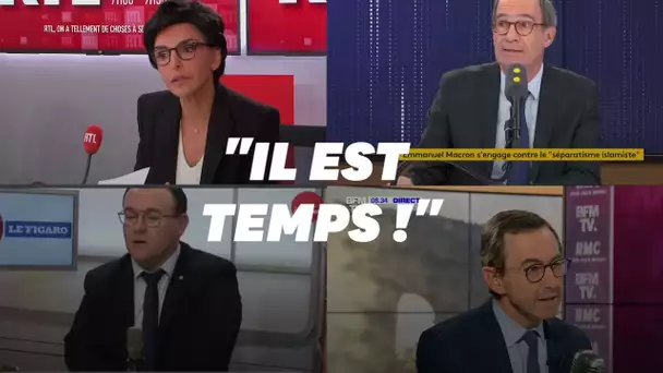 Communautarisme: la droite épingle en choeur le "retard" de Macron