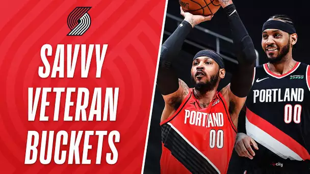 Carmelo Anthony's Most SAVVY Buckets With Portland
