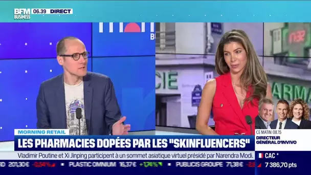 Les ventes en pharmacie dopées par les "skinfluencers".