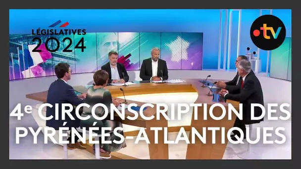 LÉGISLATIVES 20124 : Débat sur les enjeux de la 4e circonscription des Pyrénées-Atlantiques