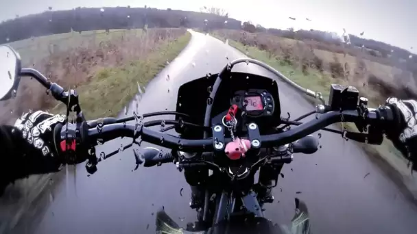 GoPro : Balade en Derbi 50cc "Mauvais temps, va-t'en"