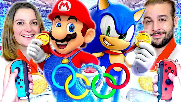 LA MEILLEURE EQUIPE POUR GAGNER LES MEDAILLES D'OR AUX JEUX OLYMPIQUES ! MARIO ET SONIC TOKYO 2020