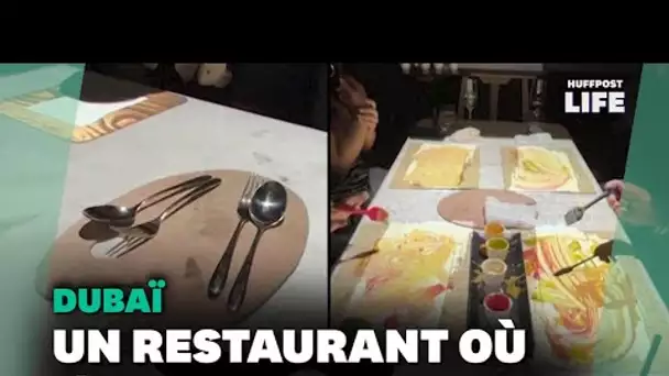 Dans ce restaurant de Dubaï, il est possible de déguster des œuvres d’art