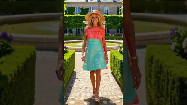 Brigitte Macron’s Stunning Summer 2025 Look at Élysée Palace #parisstyle #elegance #fashion #style