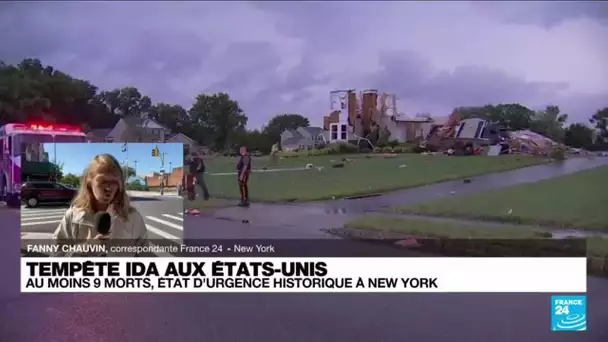 Tempête Ida aux Etats-Unis : état d'urgence historique à New York • FRANCE 24