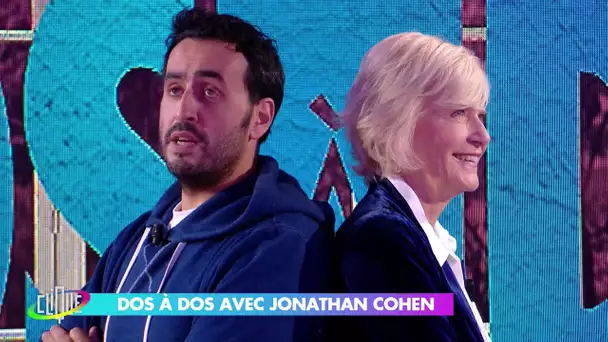 Jonathan Cohen dos à dos avec Catherine Ceylac - Clique - CANAL+