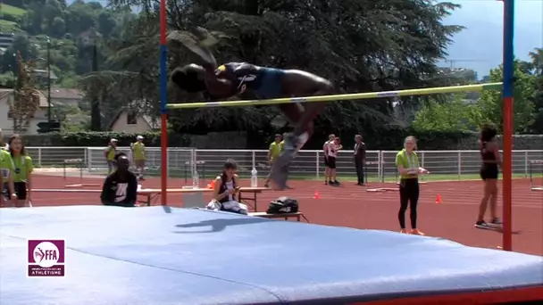 Aix-les-Bains 2018 : Saut en hauteur F (Pauline Bikembo avec 1,75 m)