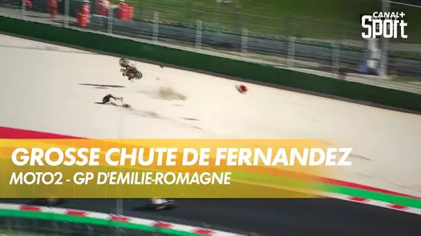 La grosse chute de Raúl Fernández au pire des moments ! - GP d'Émilie-Romagne